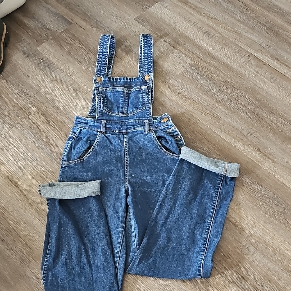 Hell Bunny Blue Denim Overalls